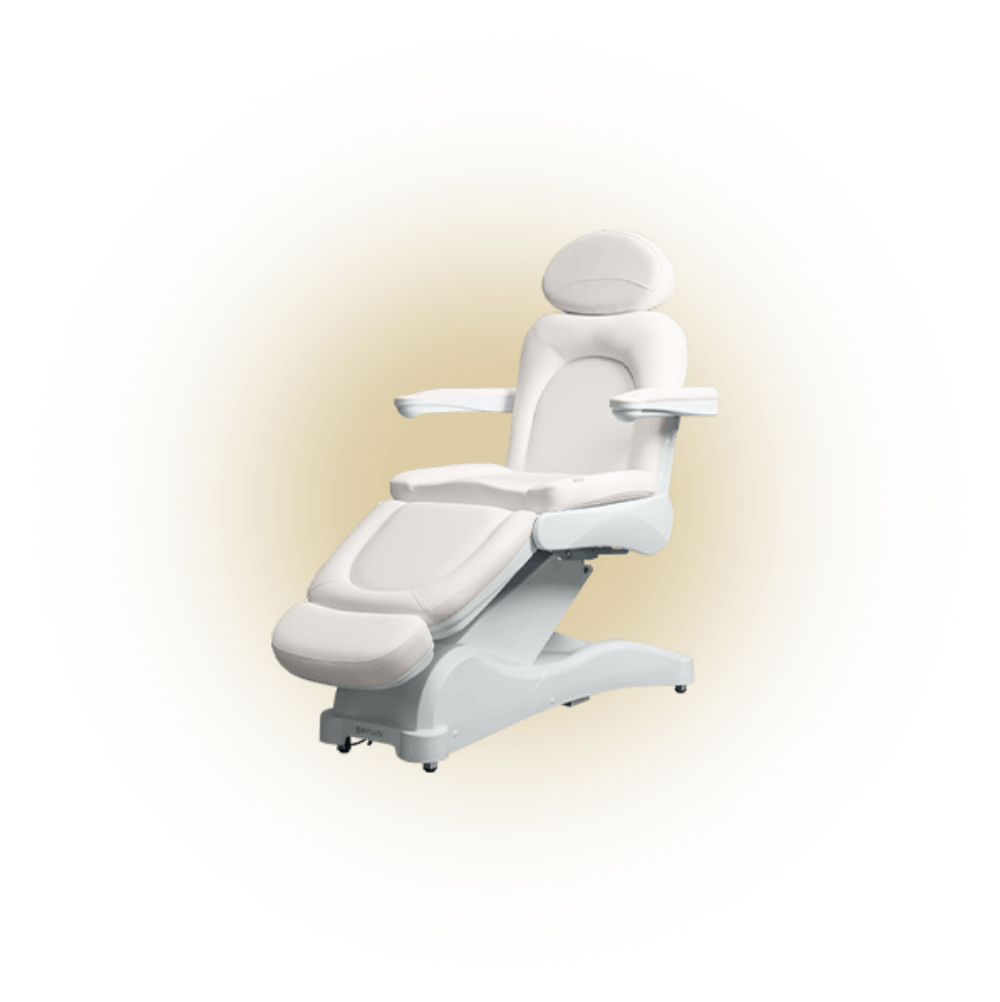 Behandlungsstuhl in hellem Design